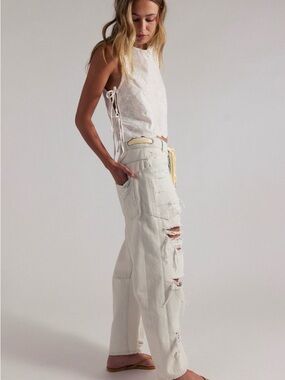 We The Free Moxie Pull-On
Barrel  Free People in sea mist, sz 26, nwot so cute!🩵